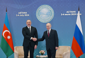   Astanada İlham Əliyevlə Putinin görüşü keçirildi -  Video  