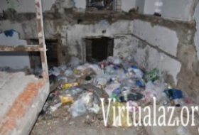 “Sovetski”dəki boş evlər narkoman yuvasına çevrilib- Foto