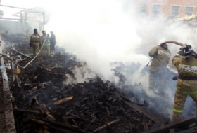 Rusiyada Rövşən Lənkaranskinin bazarı yandırıldı - FOTOLAR