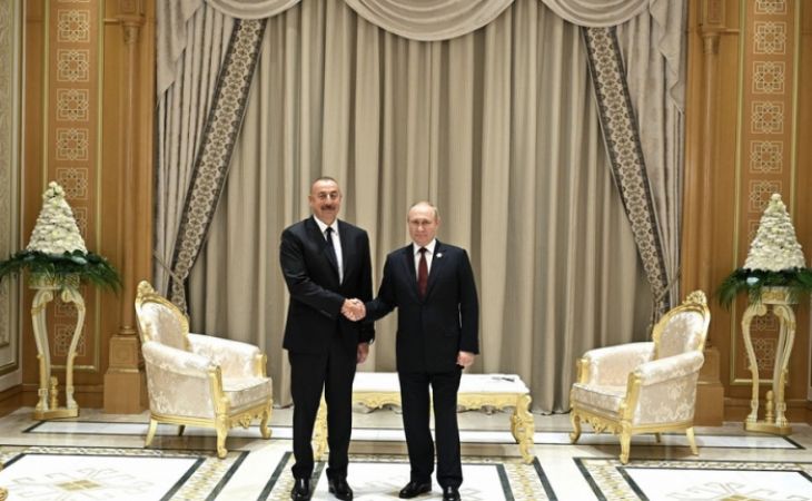    İlham Əliyev Aşqabadda Putinlə görüşdü   